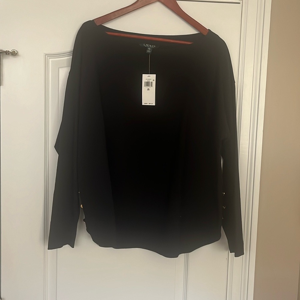 Ralph Lauren long sleeve black shirt